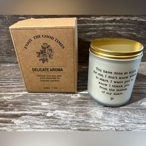 Enjoy The Good Times Candle Delicate Aroma Scented Soy Wax Essential‎ Oils New